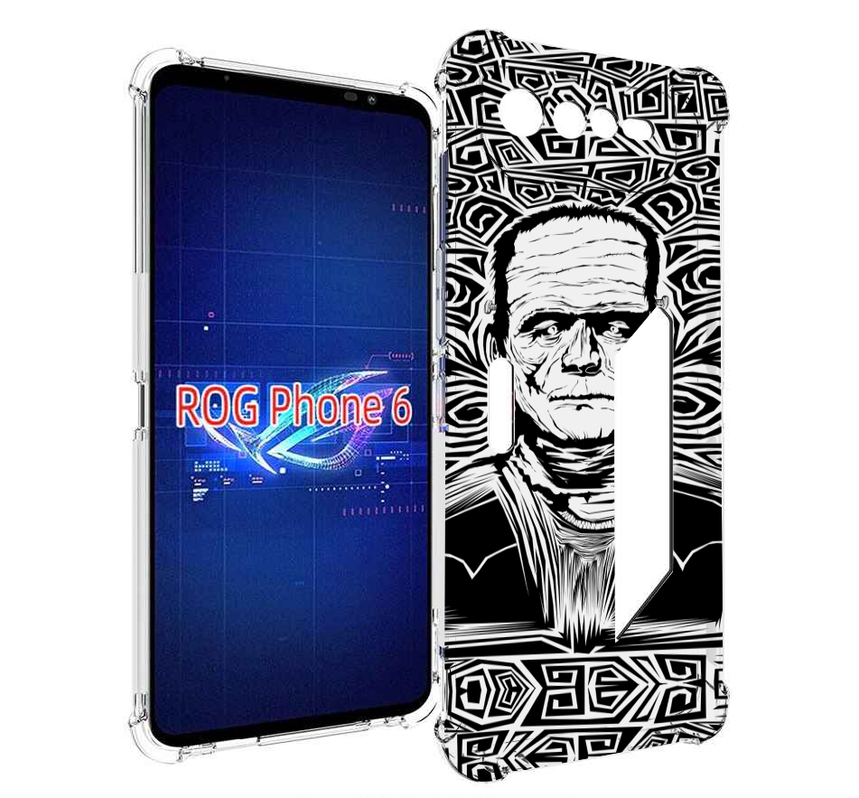 

Чехол MyPads франкенштейн черно белый для Asus ROG Phone 6, Прозрачный, Tocco
