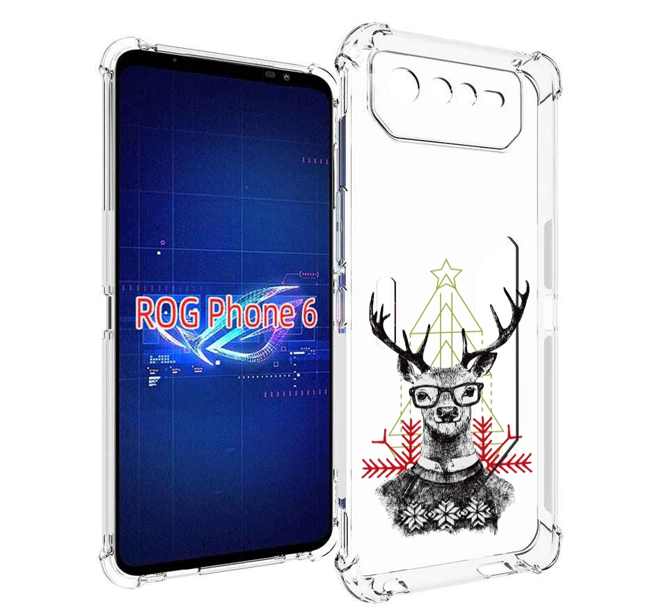 

Чехол MyPads умный олень для Asus ROG Phone 6, Прозрачный, Tocco