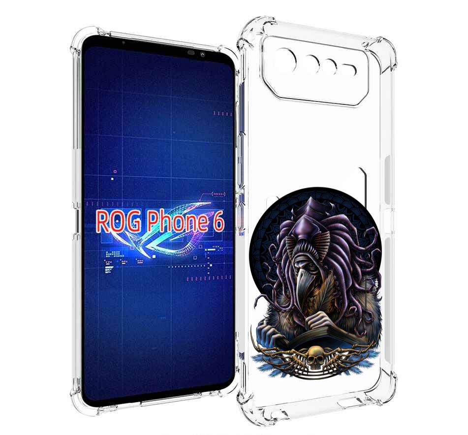 

Чехол MyPads умный ворон для Asus ROG Phone 6, Прозрачный, Tocco