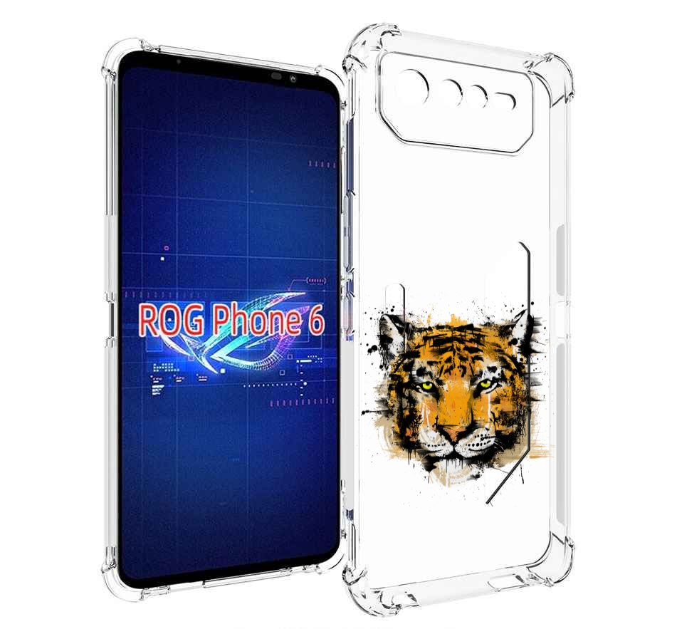 Чехол MyPads тигруля для Asus ROG Phone 6