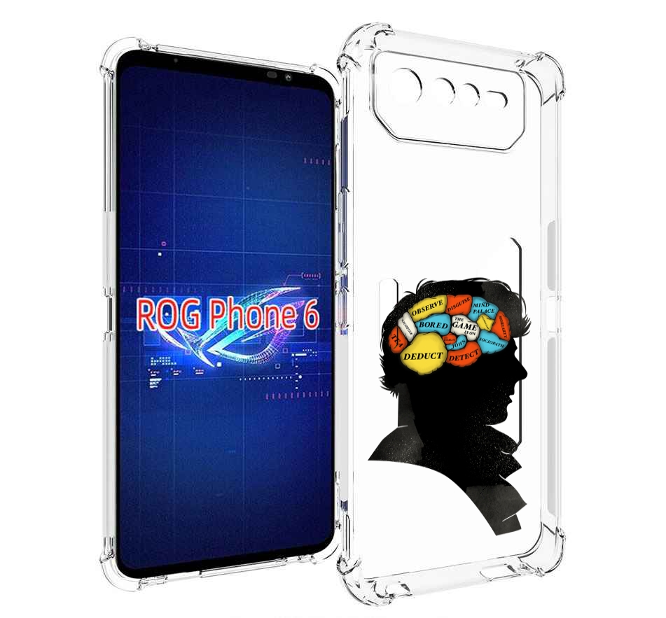 

Чехол MyPads темный рисунок для Asus ROG Phone 6, Прозрачный, Tocco