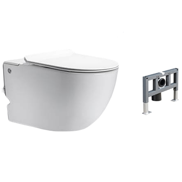

Комплект Cerutti SPA Barbaria CT7277 подвесного унитаза с инсталяцией, Белый, Barbaria