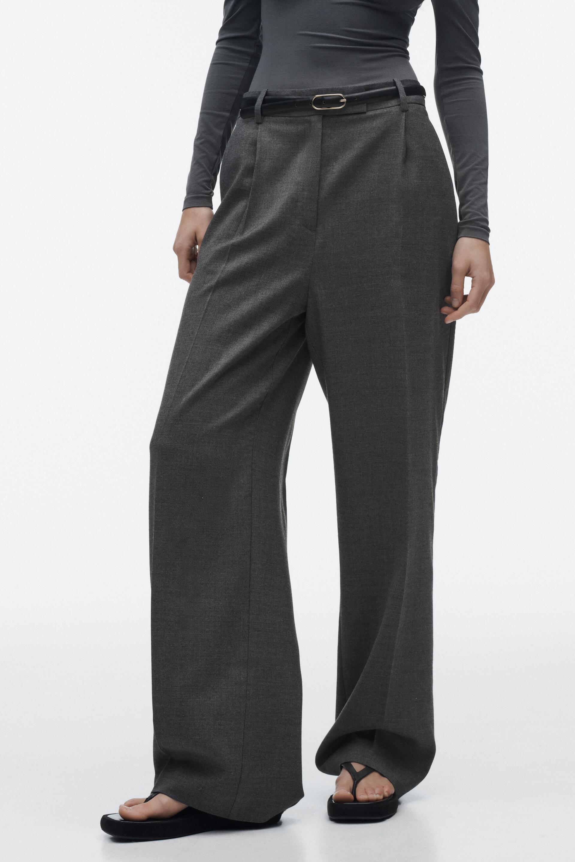 

Брюки женские ZARA 08372124 серые XS (доставка из-за рубежа), 08372124