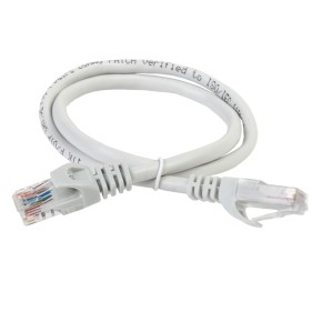 ITK PC01-C5EUL-1M Коммутационный шнур (патч-корд), кат.5Е UTP, LSZH, 1м, серый