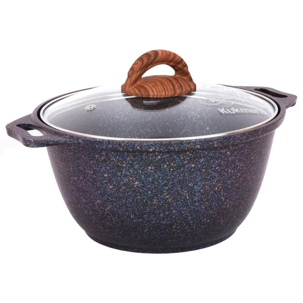 

Кастрюля Kukmara Granit ultra, Закаленное стекло, Алюминий, 2 л