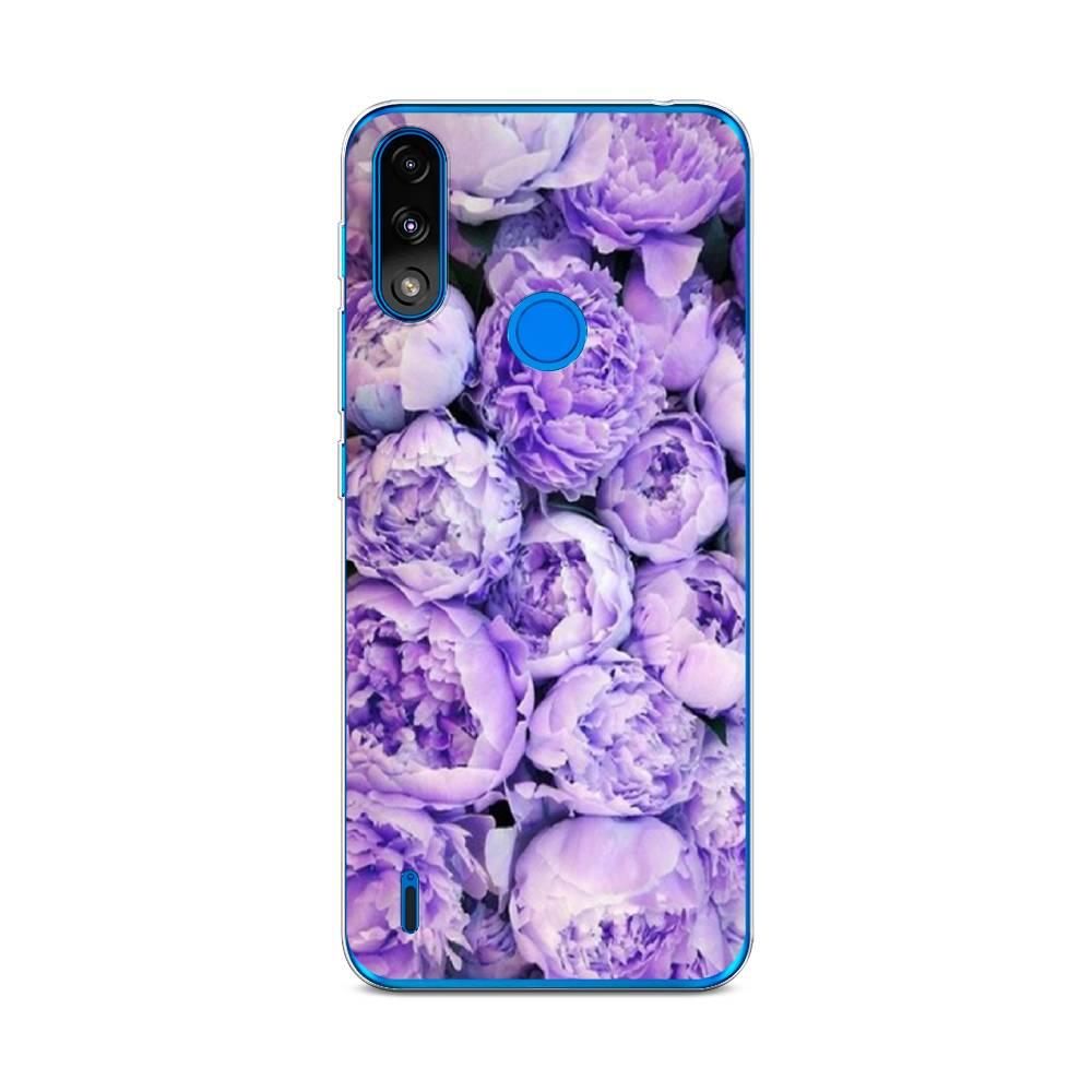 

Чехол Awog на Lenovo K13 / Леново K13 "Пионы сиреневые", Фиолетовый;голубой, 113050-8