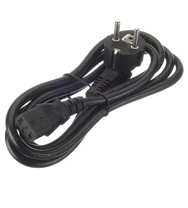 фото Netko кабель питания для пк, (евровилка), 3*1,5мм2, 1,8 м, черный