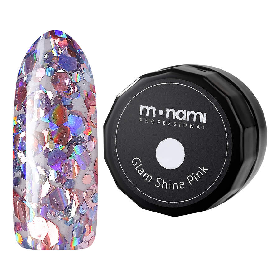 

Гель-лак Monami Professional Glam Shine Pink 5г, Розовый