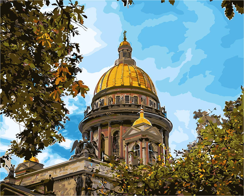 

Картина по номерам Freya Вечный город PNB/C1 №25 50 х 40 см, Вечный город