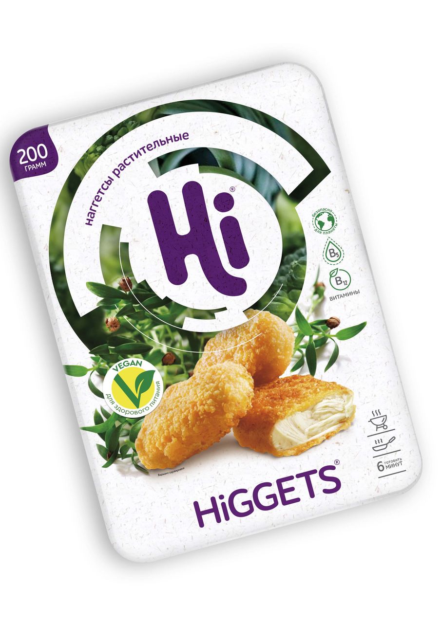 Наггетсы из растительного белка Hi! Higgets замороженные 200 г