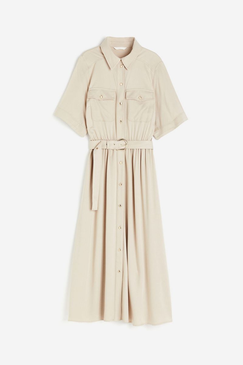 

Платье женское H&M 1222568 бежевое XL, Бежевый, 1222568