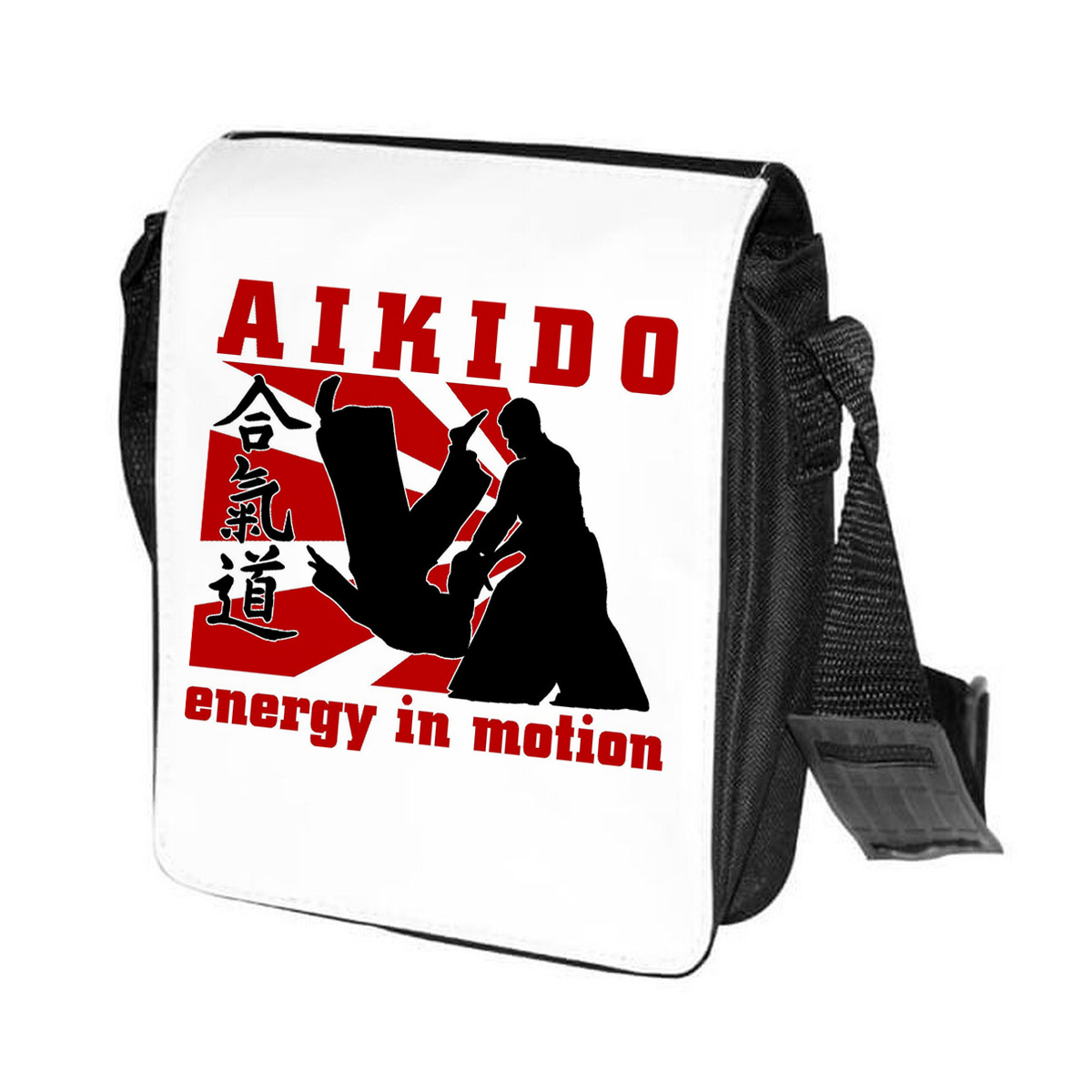 фото Сумка на плечо coolpodarok aikido energy in motion (энергия айкидо в движении)