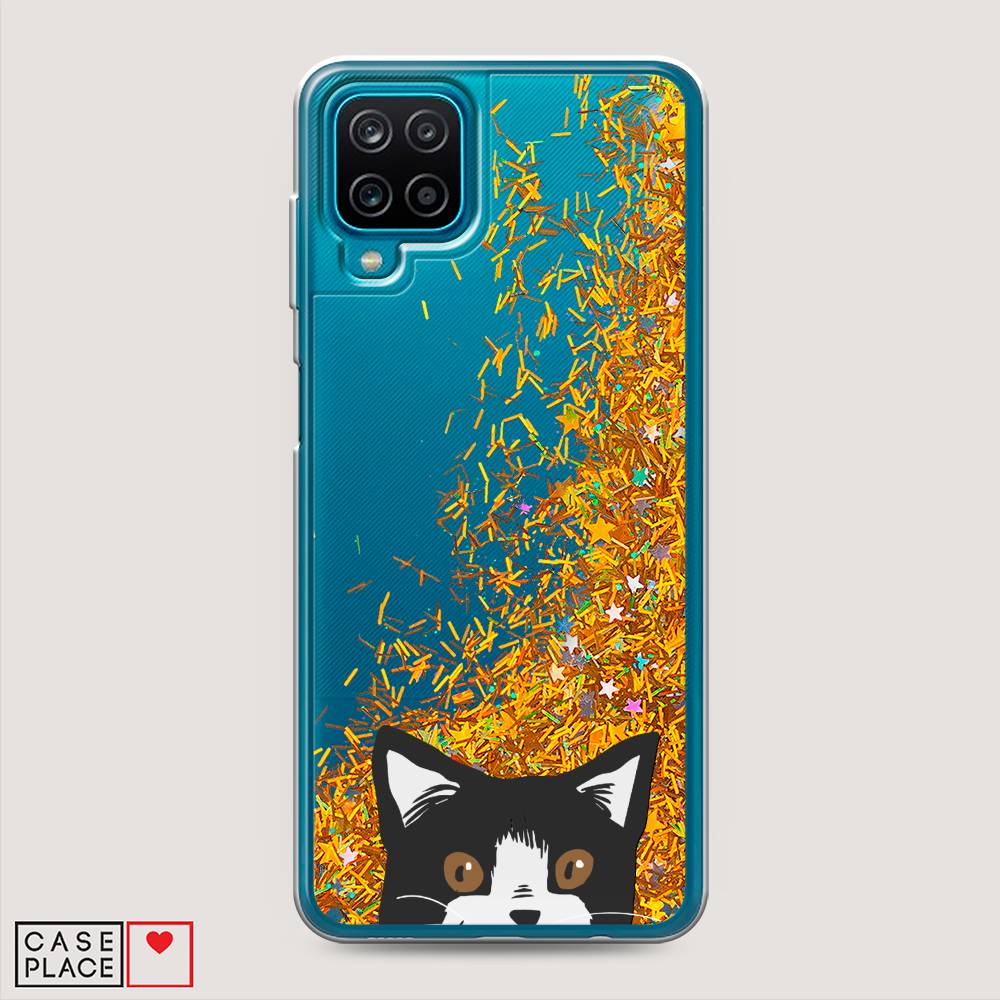 

Чехол Awog на Samsung Galaxy M12 / Самсунг M12 "Подглядывающий кот", Разноцветный, 2102690-1