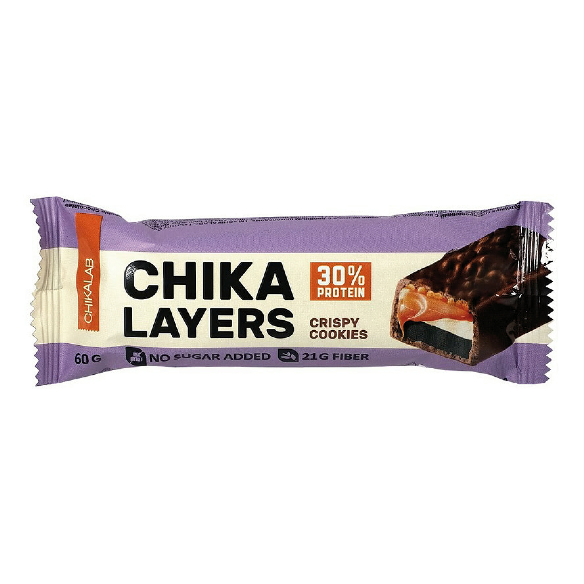 

Батончик Chikalab Chika Layers Хрустящее печенье с двойным шоколадом 60 г