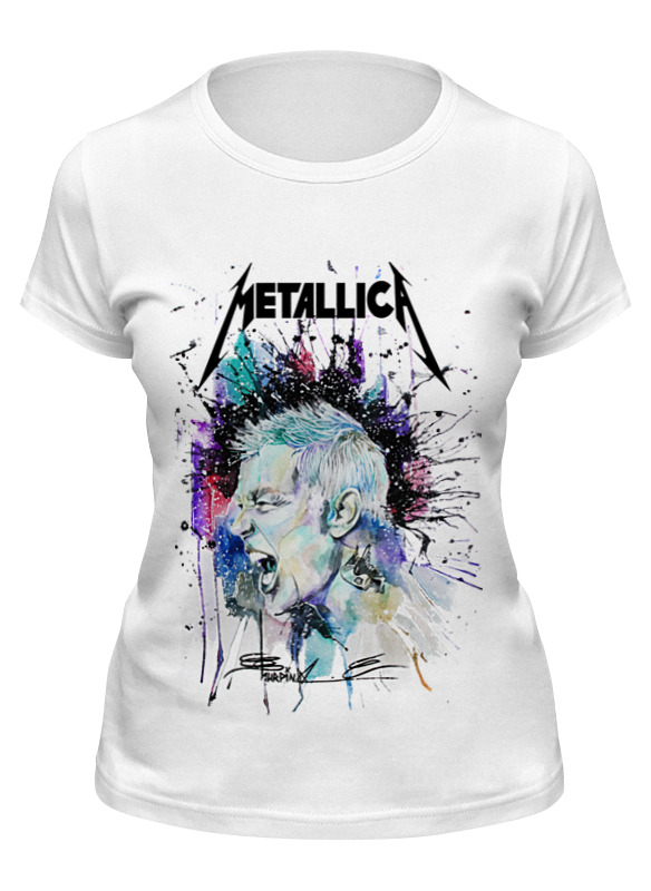 

Футболка женская Printio Metallica белая S, Белый, Metallica
