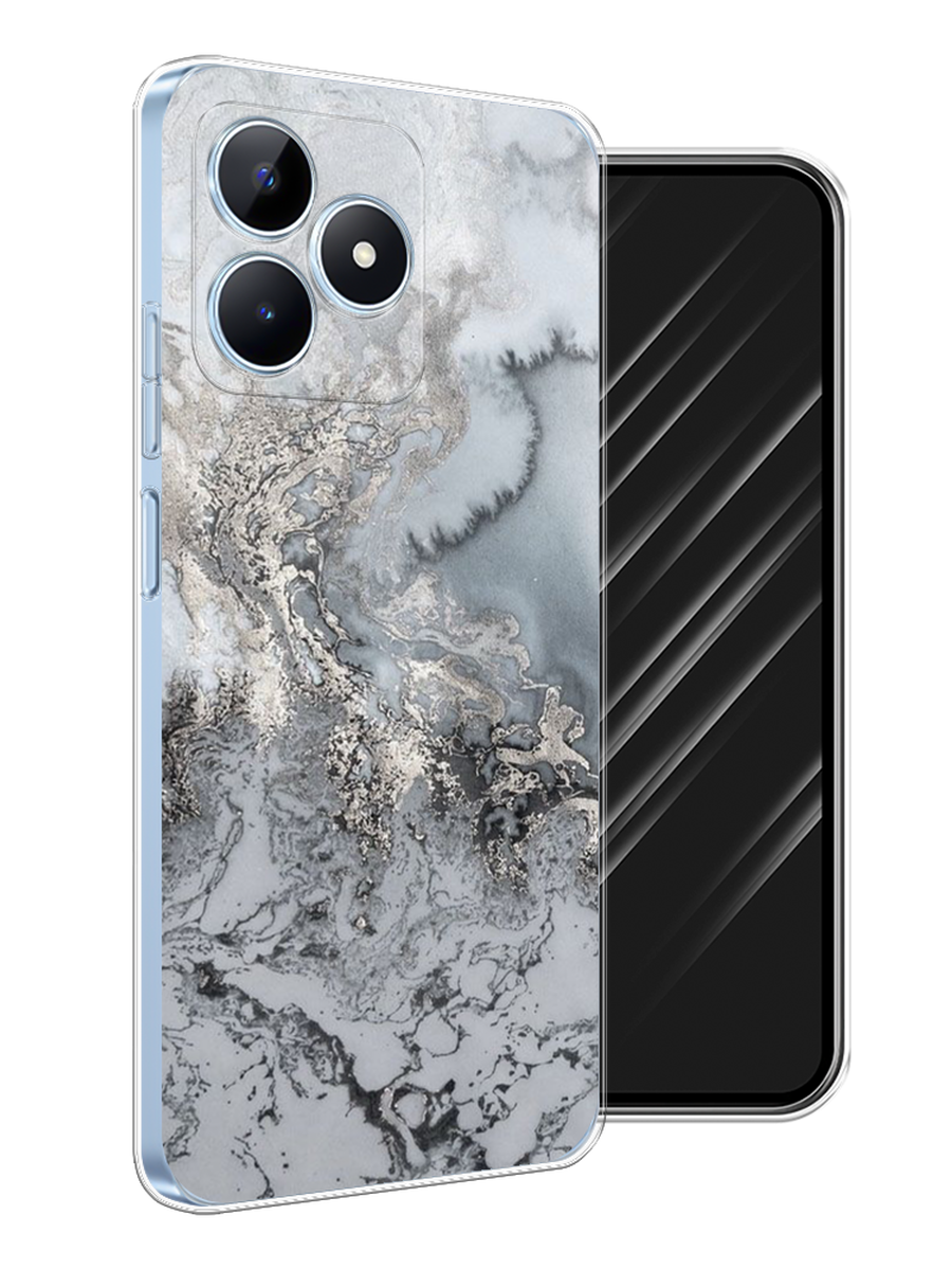 

Чехол Awog на Realme C60 "Морозная лавина серая", Серый;серебристый, 2516550-1