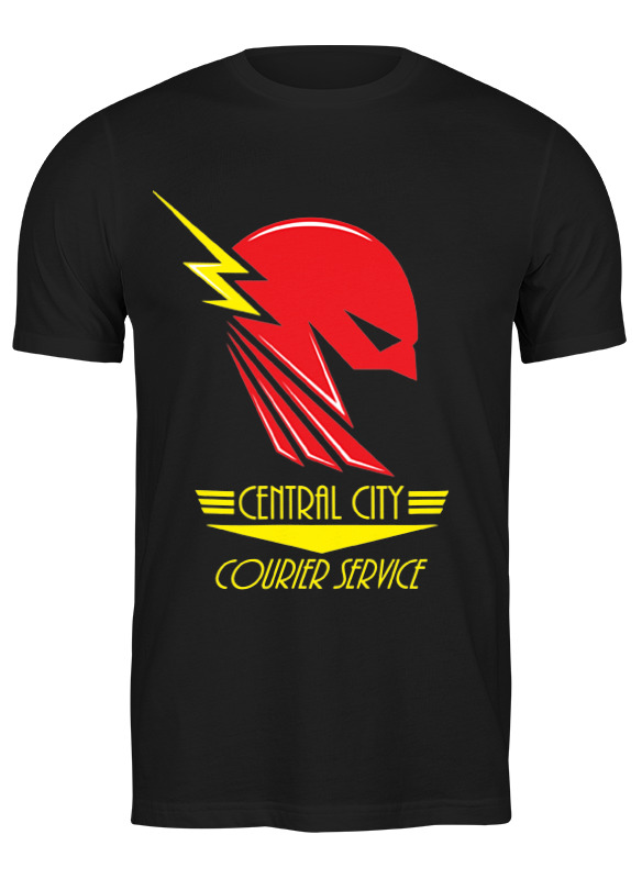 

Футболка женская Printio Flash (молния) черная S, Черный, Flash (молния)