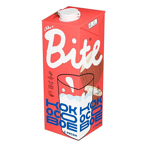 

Напиток Bite Кокосово-рисовый, ультрапастеризованный, 1000 мл