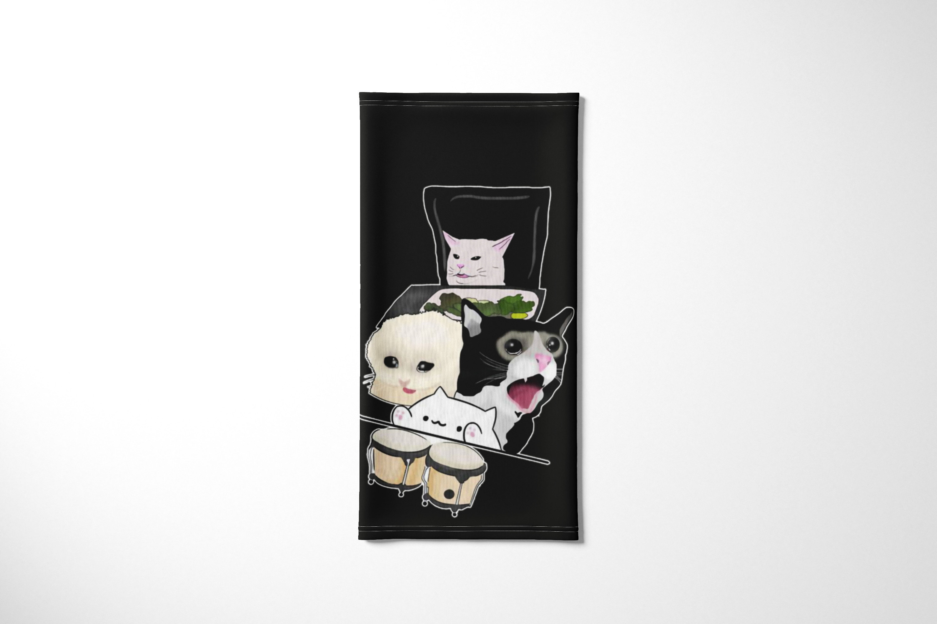 

Бандана / Бафф / Снуд-трансформер / Мемы / Кот мем woman yelling at cat, Разноцветный, BBuffVM_VM1993059