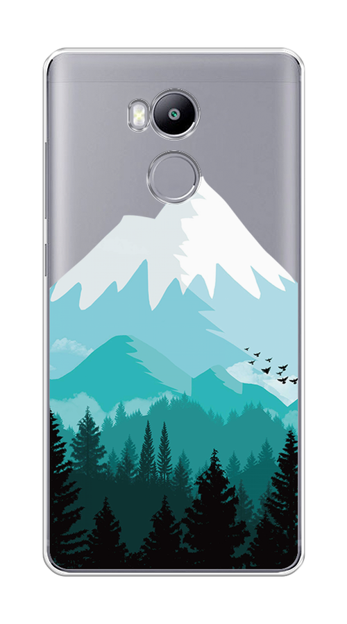 

Чехол на Xiaomi Redmi 4 Pro "Синяя снежная гора", Белый;голубой, 31250-2