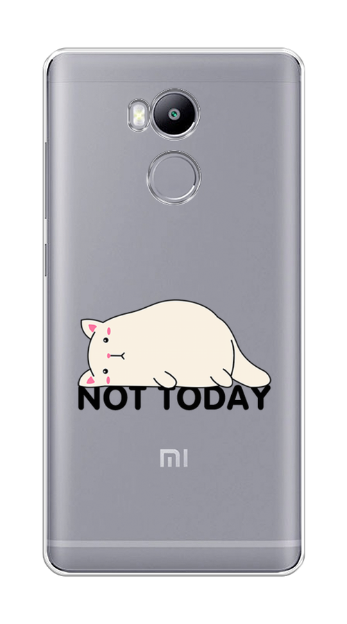 

Чехол на Xiaomi Redmi 4 Pro "Cat not today", Белый;розовый;черный, 31250-1