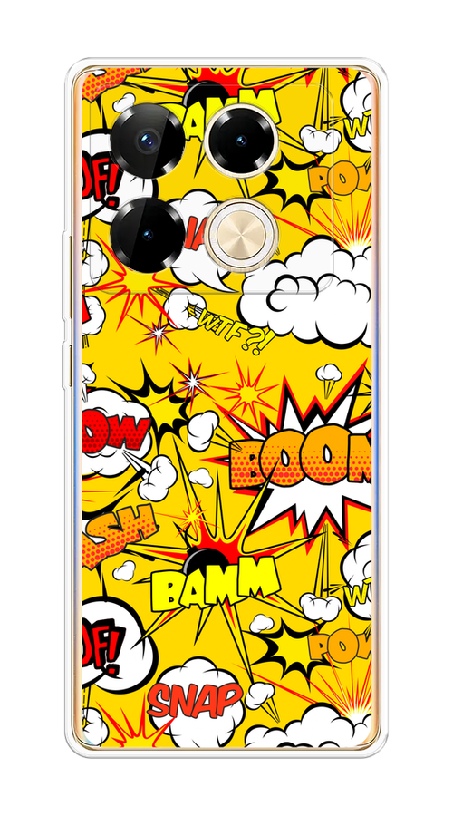 

Чехол на Infinix Note 40 Pro "Поп Арт эффекты", Желтый;белый;оранжевый, 3105750-1