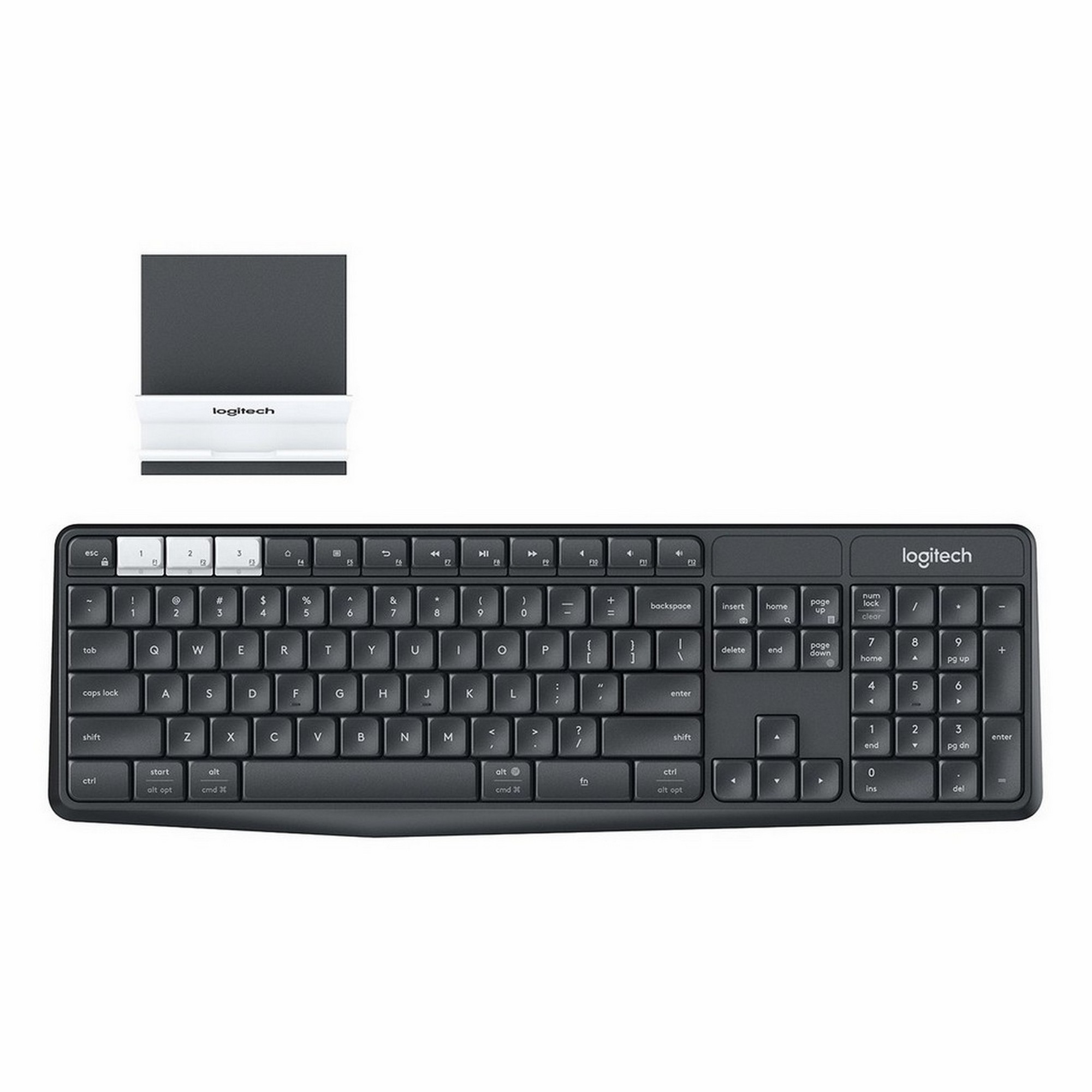 фото Беспроводная клавиатура logitech k375s grey/black (920-008184)