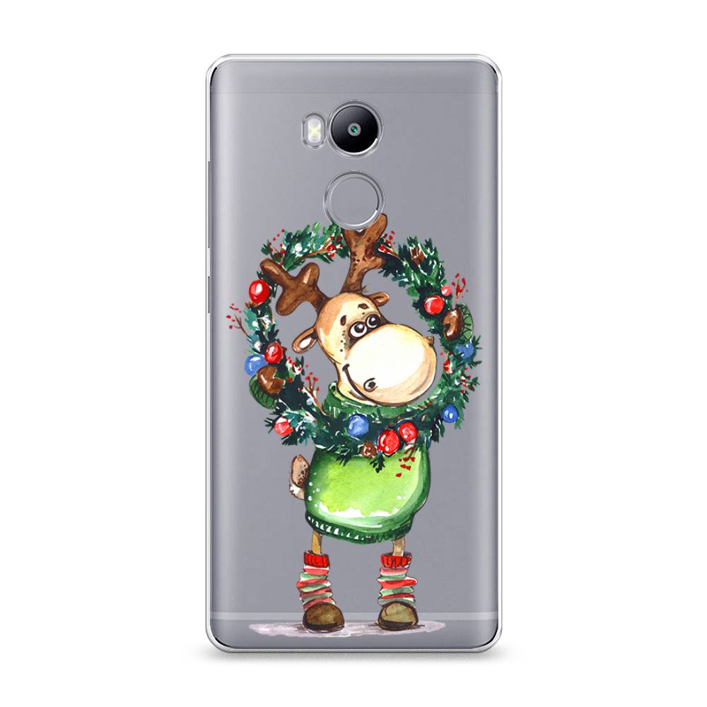 

Чехол на Xiaomi Redmi 4 Pro "Олень с новогодним венком", 31250-4