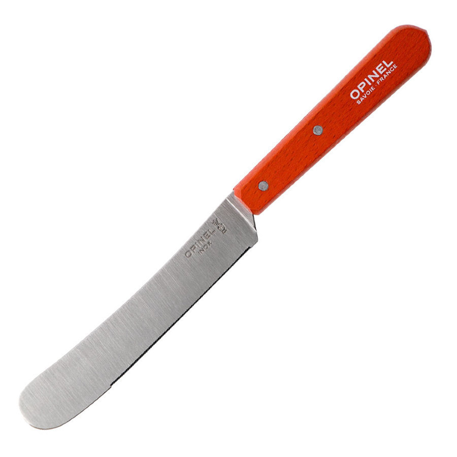 фото Нож столовый opinel, деревянная рукоять, блистер, нержавеющая сталь, красный