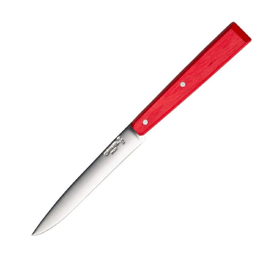 фото Нож столовый opinel №125, нержавеющая сталь, красный, 001595