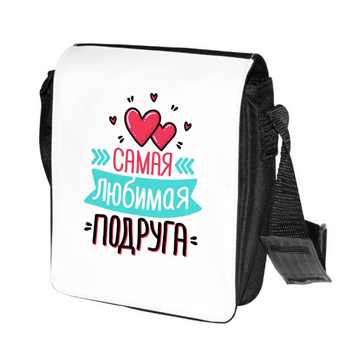 

Сумка женская CoolPodarok CN0113370 черно-белый, Черный;белый, CN0113370