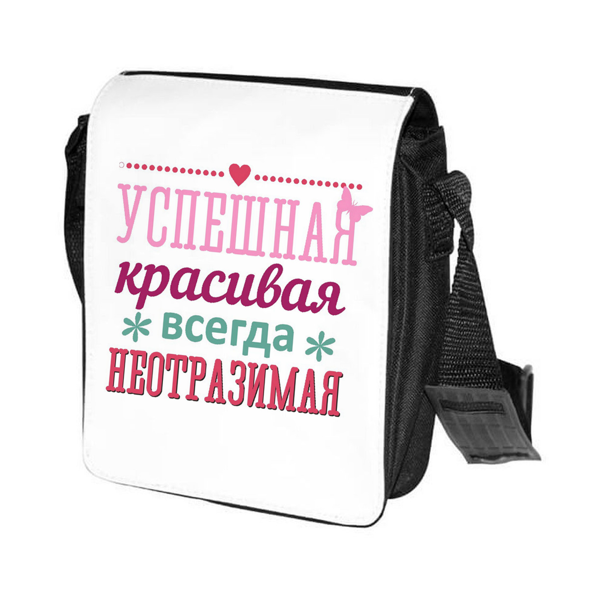 

Сумка женская CoolPodarok CN0113359 черно-белый, Черный;белый, CN0113359