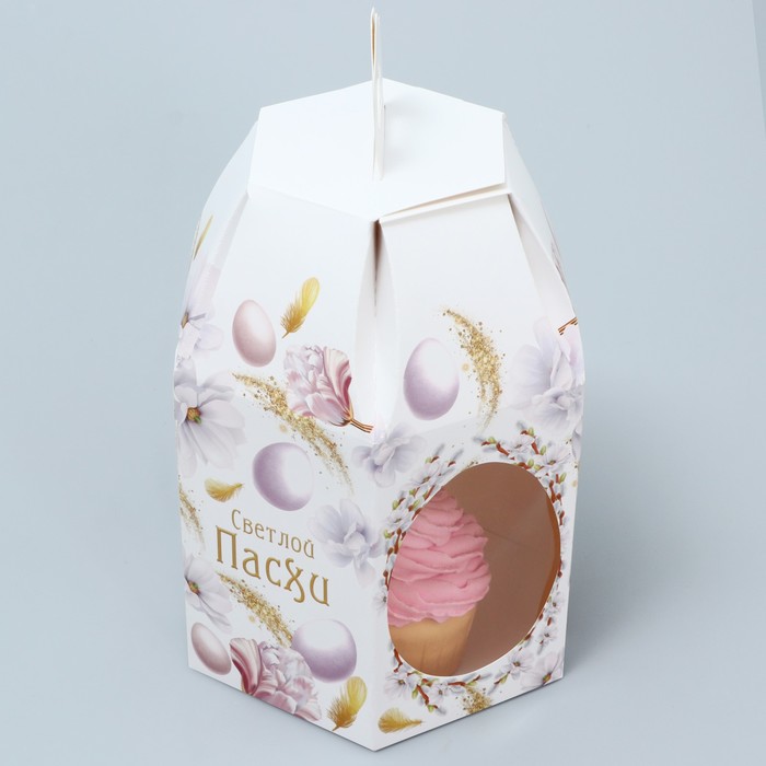 

Коробка складная Кусочек Пасхи, 8 х 8 х 21 см, Белый