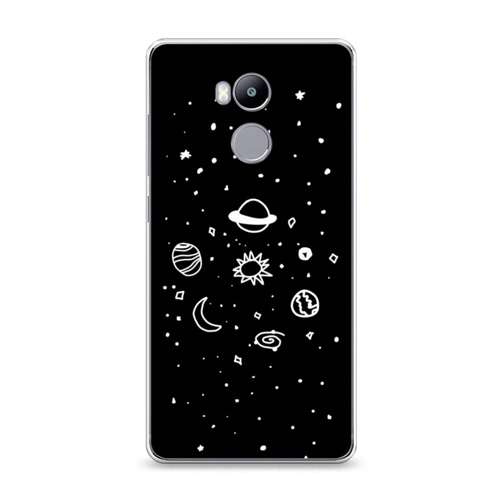 

Чехол на Xiaomi Redmi 4 Pro "Дудл солнечной системы", Бежевый;серый, 31250-2