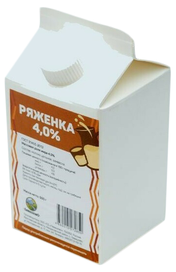 

Ряженка Левашово 4% бзмж 350 мл