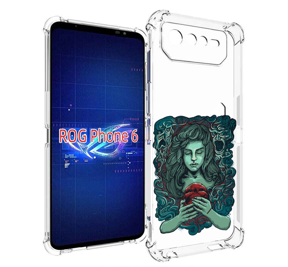 

Чехол MyPads спящая девушка для Asus ROG Phone 6, Прозрачный, Tocco