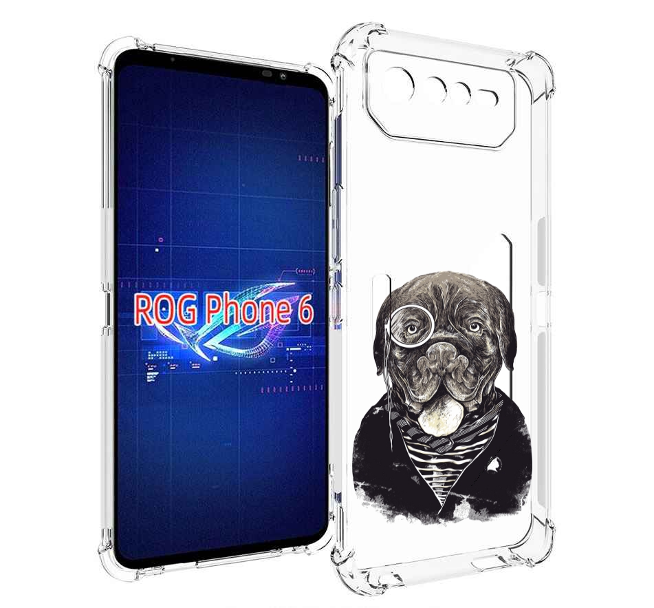 

Чехол MyPads солидный песик для Asus ROG Phone 6, Прозрачный, Tocco