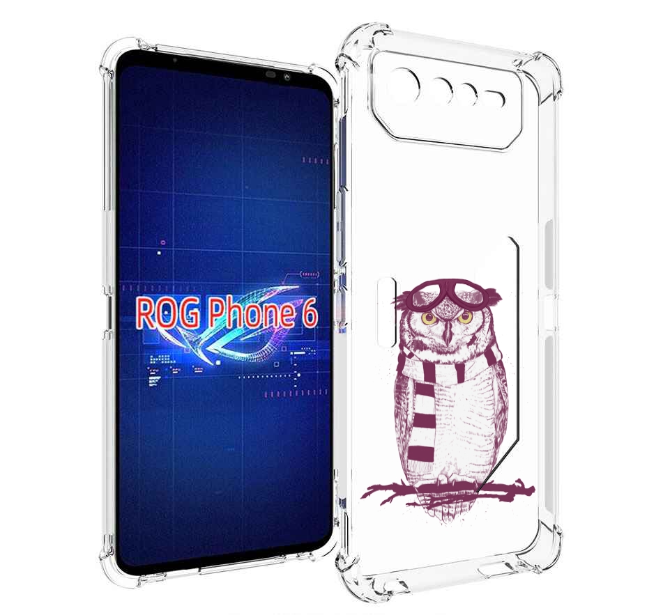 

Чехол MyPads сова-летчик для Asus ROG Phone 6, Прозрачный, Tocco