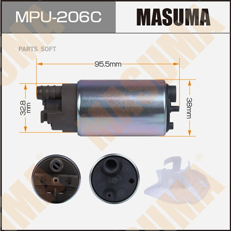 MASUMA MPU206C Бензонасос MASUMA, TEANA, EX35 / J32, J50, сетка MPU-030, графитовый коллек