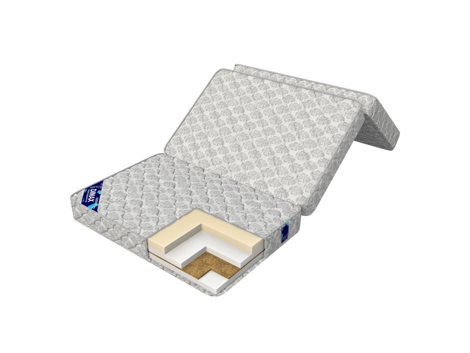 

Матрас анатомический Dimax СМ Мемори-11 150х180, Белый;серый