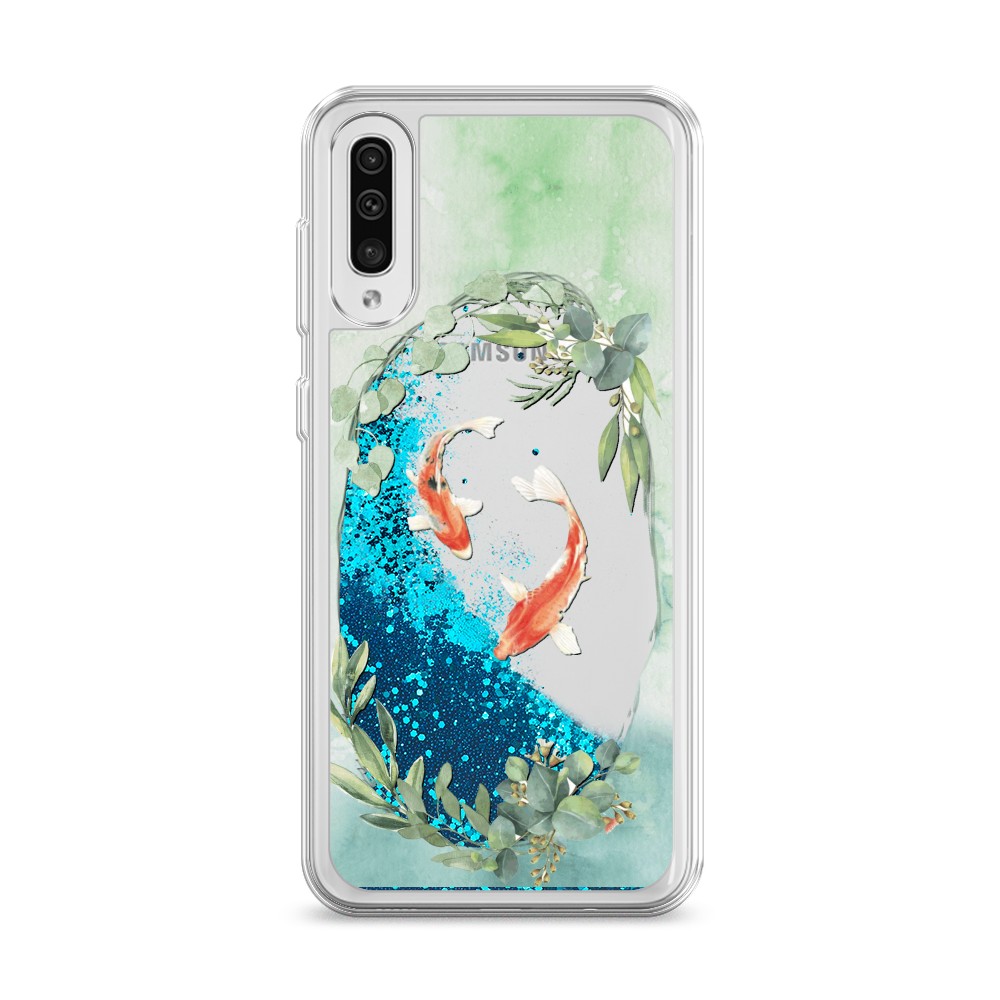 

Чехол Awog на Samsung Galaxy A30s/A50 "Две золотые рыбки", Разноцветный, 28893-1