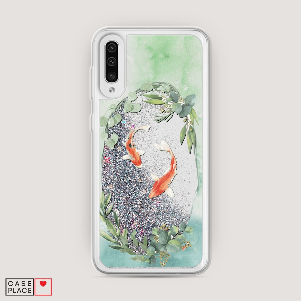 

Чехол Awog на Samsung Galaxy A30s/A50 "Две золотые рыбки", Разноцветный, 28891-1