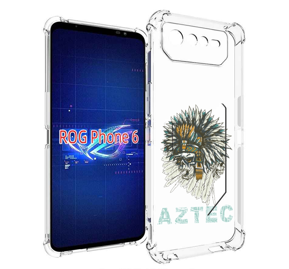 

Чехол MyPads скелет индеец для Asus ROG Phone 6, Прозрачный, Tocco