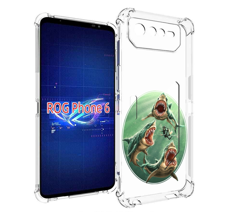 

Чехол MyPads синяя бездна для Asus ROG Phone 6, Прозрачный, Tocco