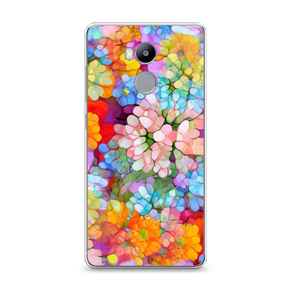 

Чехол на Xiaomi Redmi 4 Pro "Цветы витраж", Оранжевый;розовый;голубой, 31250-3