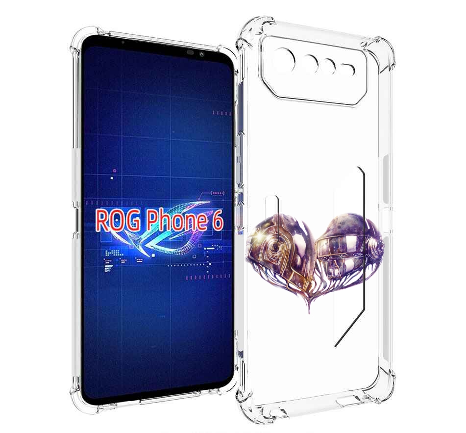 

Чехол MyPads сердце абстракция для Asus ROG Phone 6, Прозрачный, Tocco