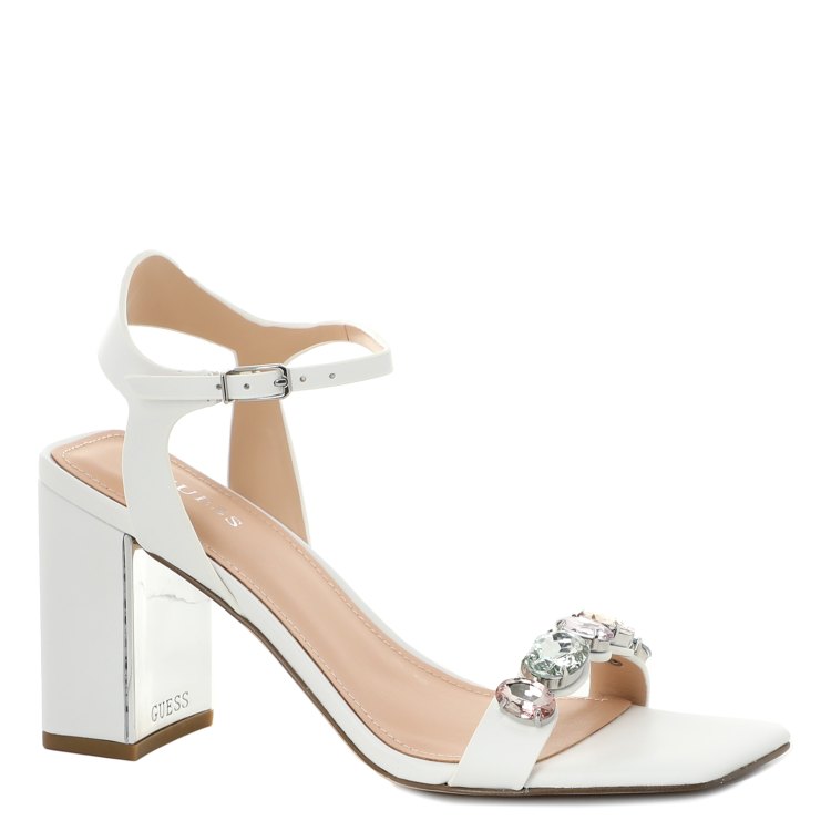 фото Босоножки женские guess fl6mlylea03 белые 41 eu