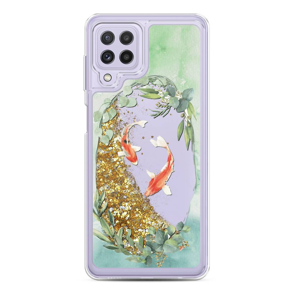 

Чехол Awog на Samsung Galaxy A22 / Самсунг A22 "Две золотые рыбки", 2103190-1
