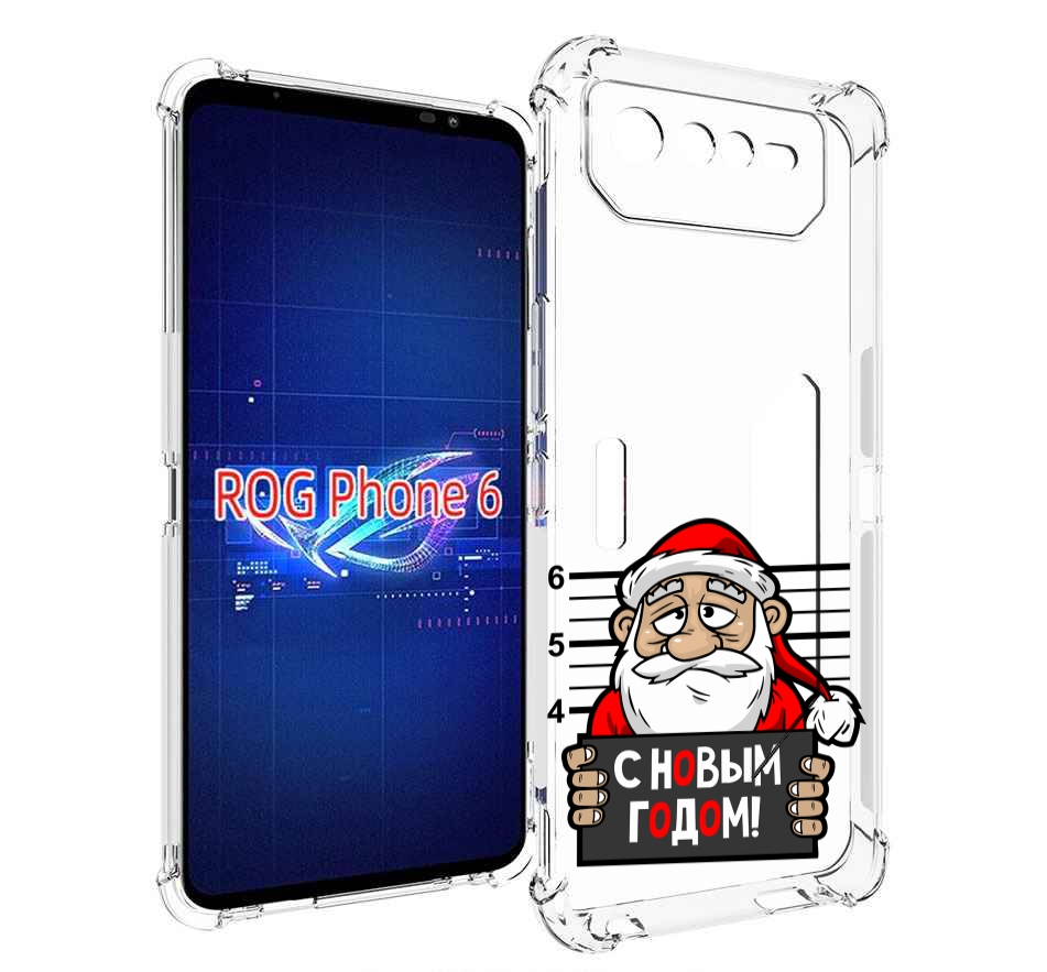 

Чехол MyPads ДМ с новым годом заключенный для Asus ROG Phone 6, Прозрачный, Tocco