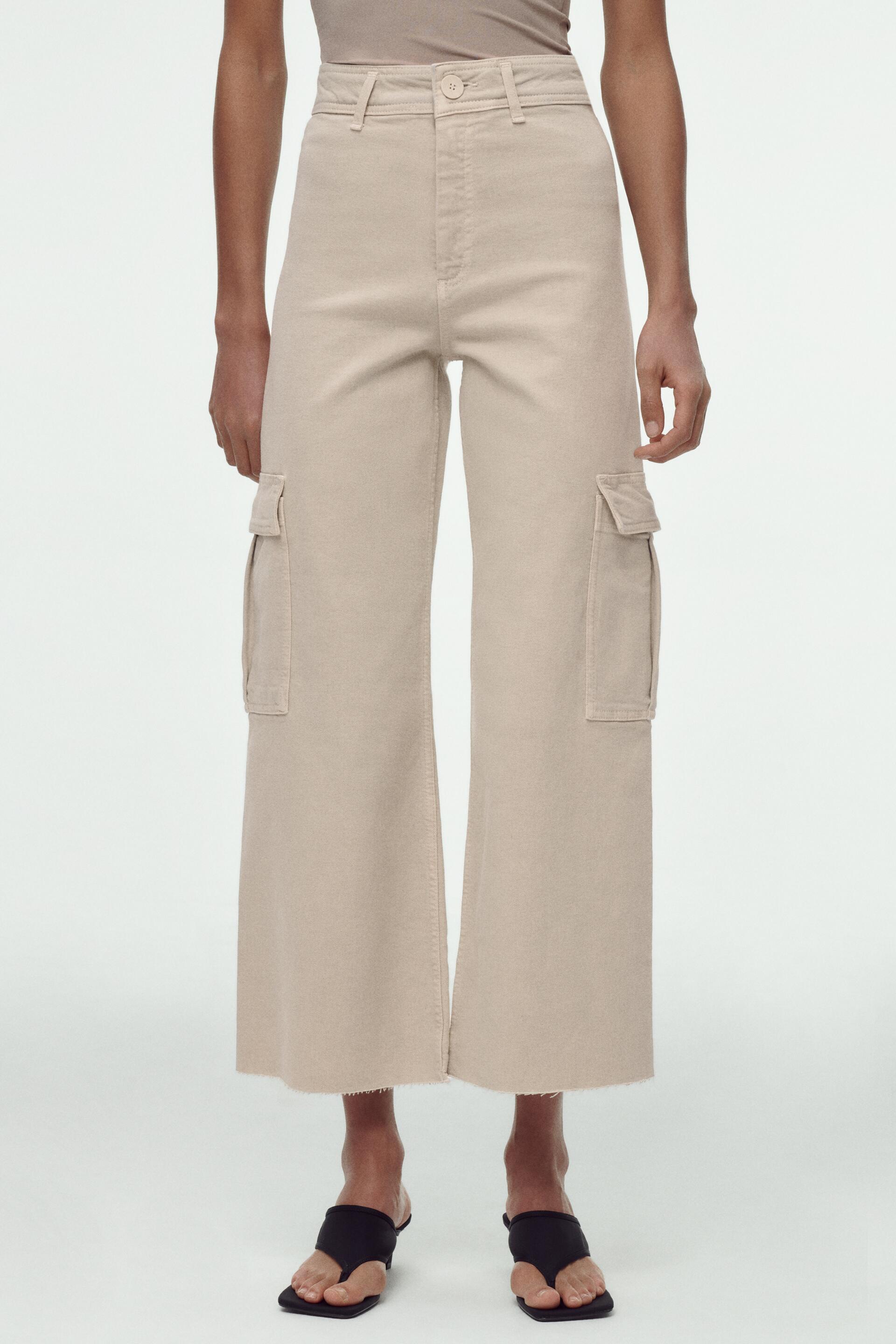 

Джинсы женские ZARA 08246042 бежевые 32 EU (доставка из-за рубежа), 08246042